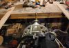 Montage d'atelier pour le positionnement du moteur