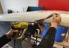 nettoyage du crash - décollage au décapeur thermique